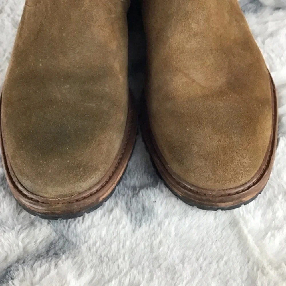 Trask Larkin Men's Water Resistant Waxed Suede Ankle‎ Boots Inside Zip Size 8M